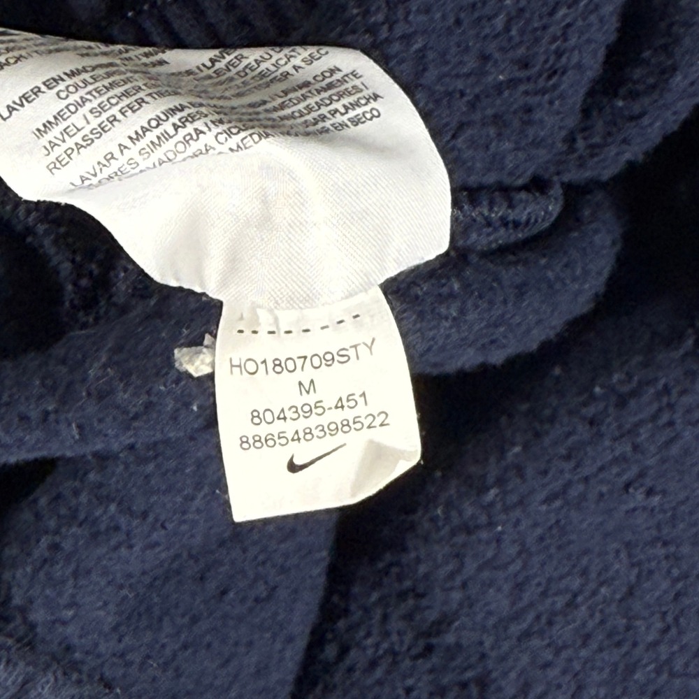 Nike Club Sweatpants Men's Medium Blue Open-Hem Fleece Pants - Picture 5 of 10